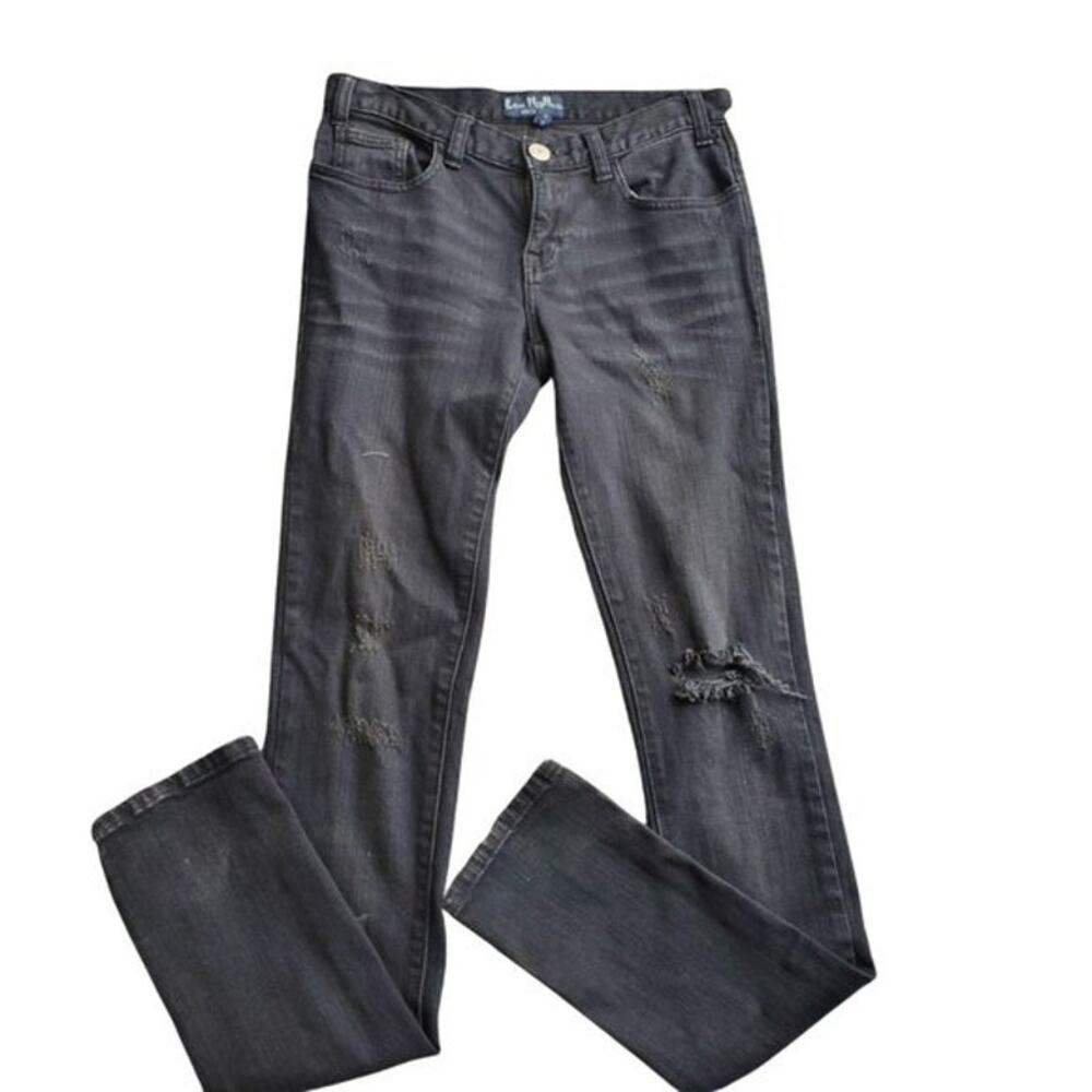 Les Halles Black Destressed Jeans Size 24/4